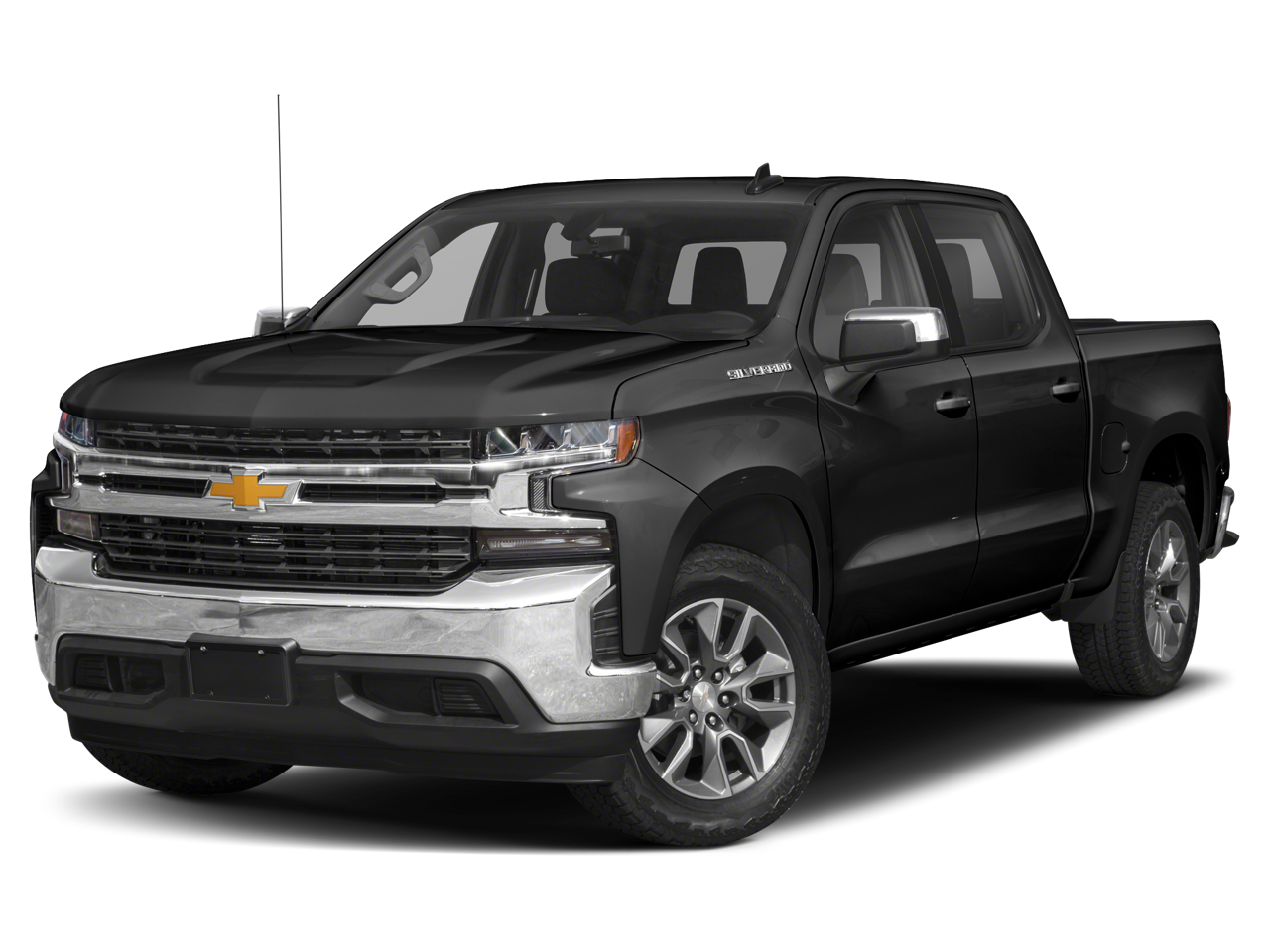 2022 Chevrolet Silverado 1500 LTD RST in Black — front three-quarter view