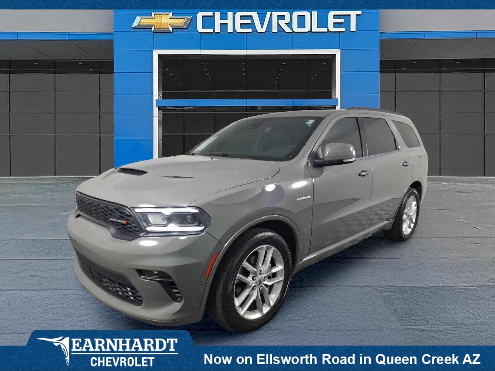 2022 Dodge Durango R/T Plus in Gray — front three-quarter view