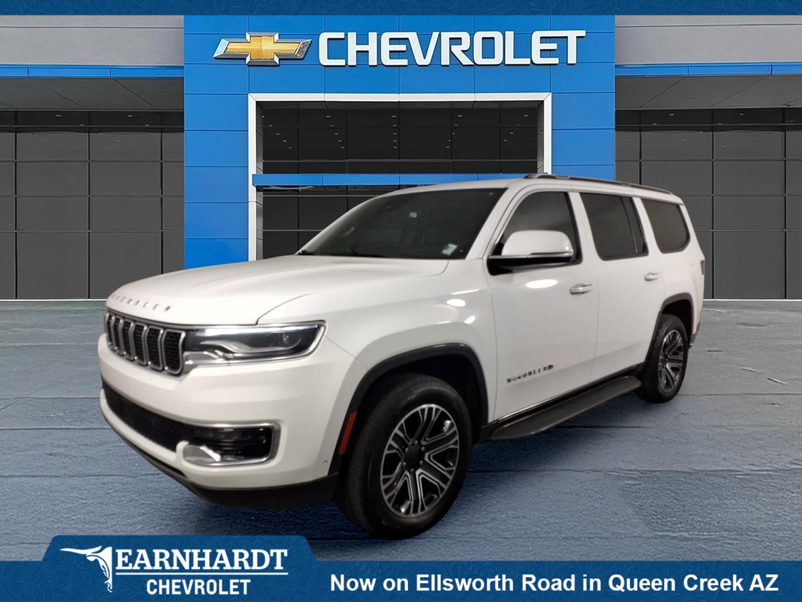 2022 Jeep Wagoneer Series III in White — front three-quarter view