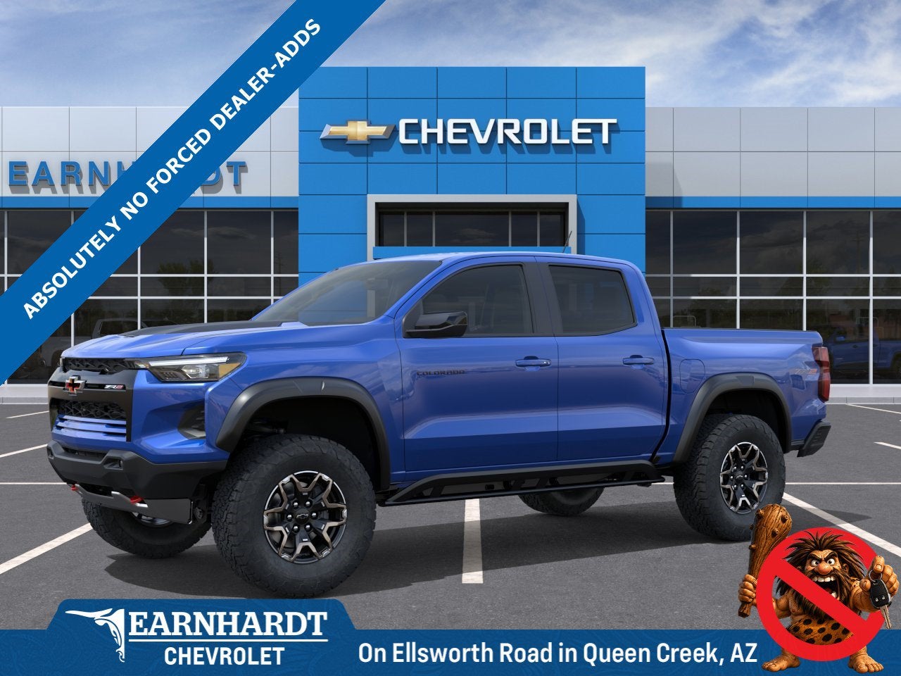 2026 Chevrolet Colorado ZR2 in Reef Blue Metallic — front three-quarter view