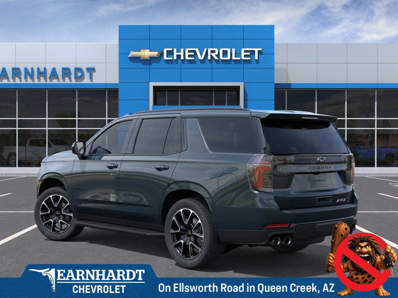 2026 Chevrolet Tahoe — rear three-quarter view