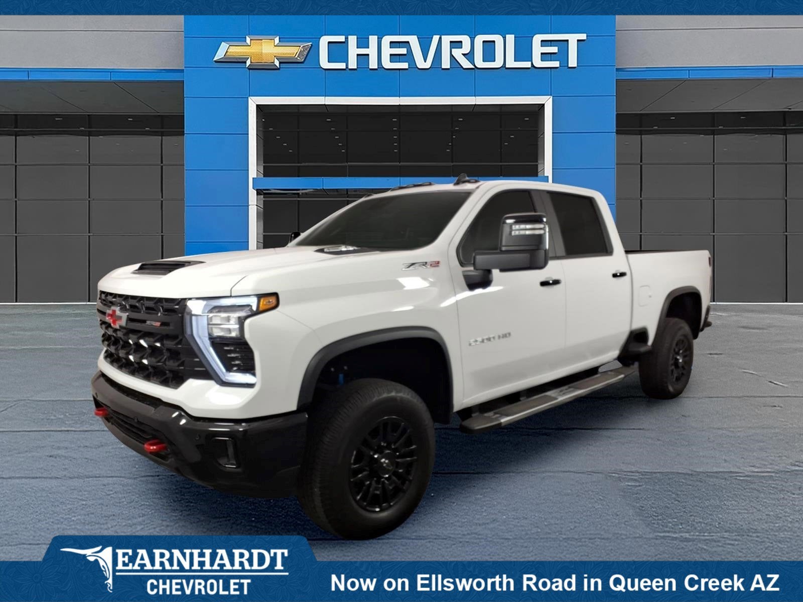 2026 Chevrolet Silverado 2500 HD ZR2 in Summit White — front three-quarter view