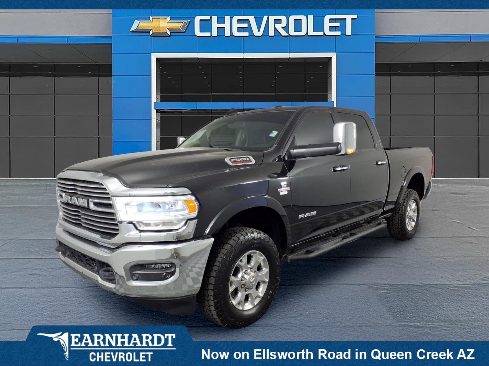 2022 RAM 2500 Laramie in Black — front three-quarter view