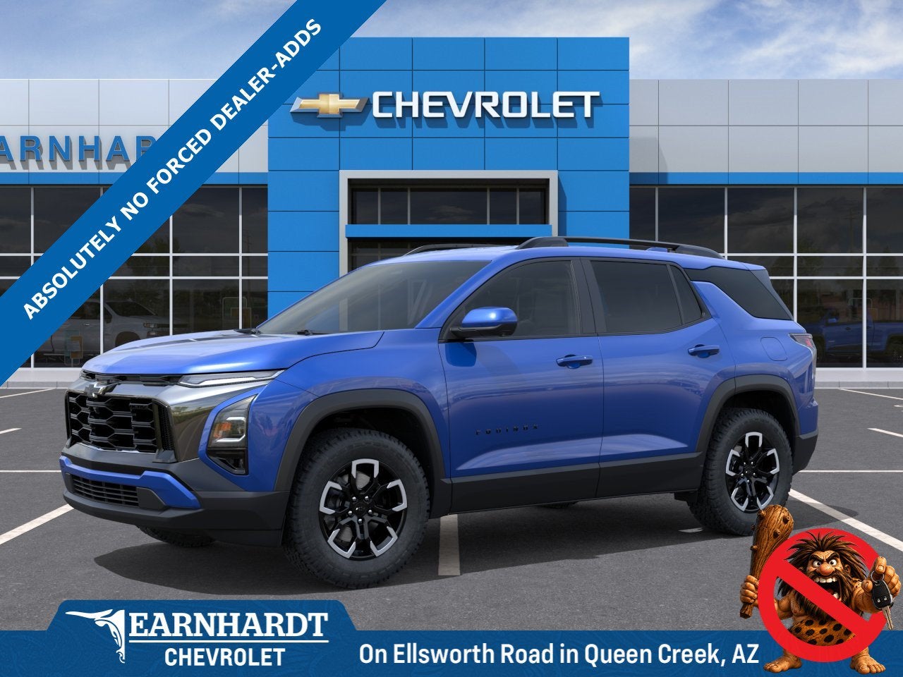 2027 Chevrolet Equinox ACTIV in Reef Blue Metallic — front three-quarter view