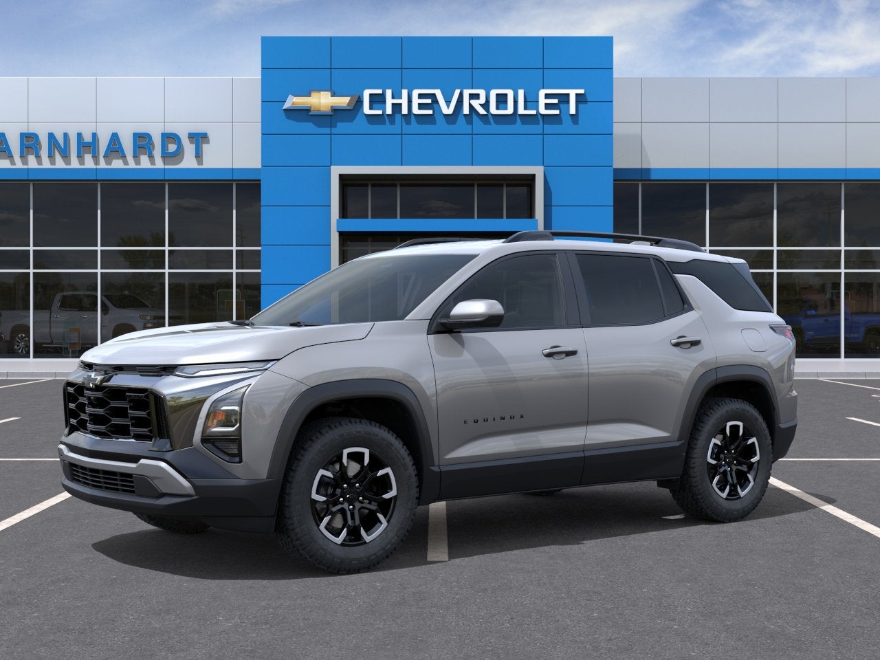 2027 Chevrolet Equinox ACTIV in Sterling Gray Metallic — front three-quarter view