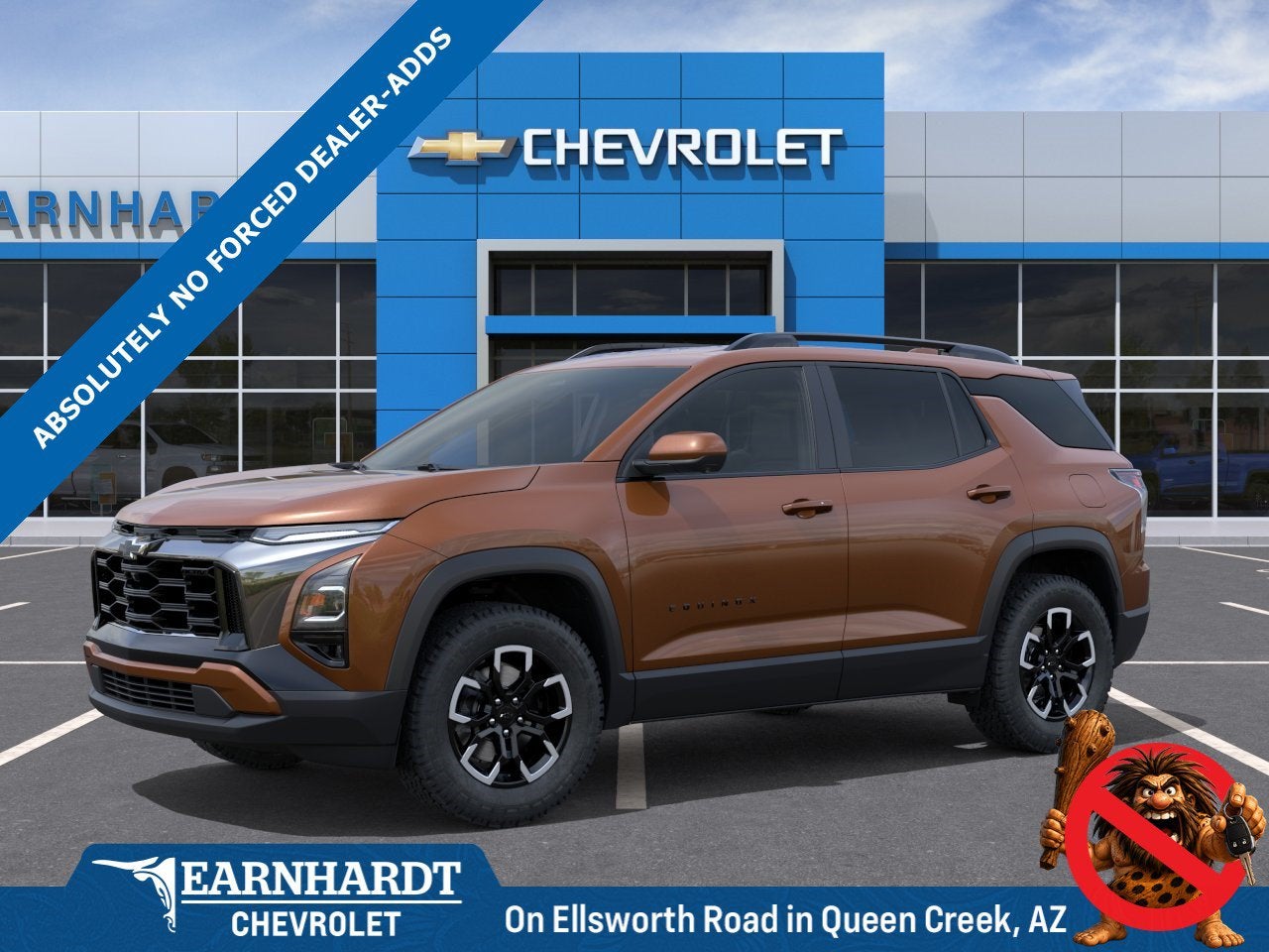 2027 Chevrolet Equinox ACTIV in Autumn Harvest Metallic — front three-quarter view