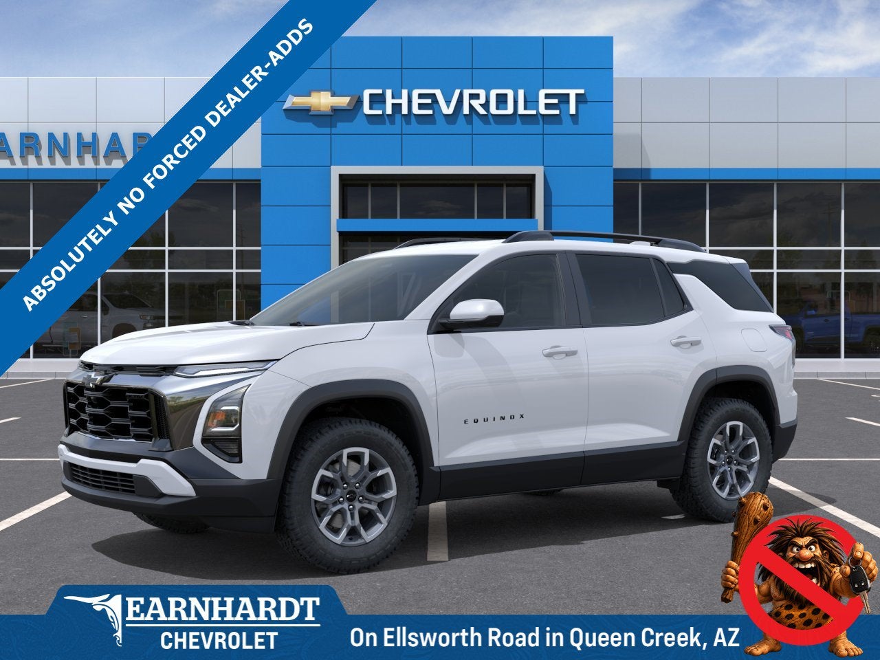 2026 Chevrolet Equinox ACTIV in Polar White Tricoat — front three-quarter view