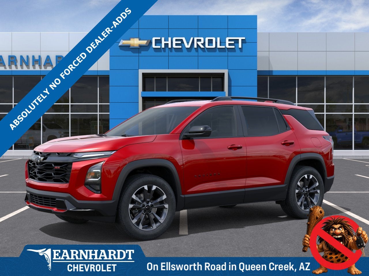 2027 Chevrolet Equinox AWD RS in Radiant Red Tintcoat — front three-quarter view