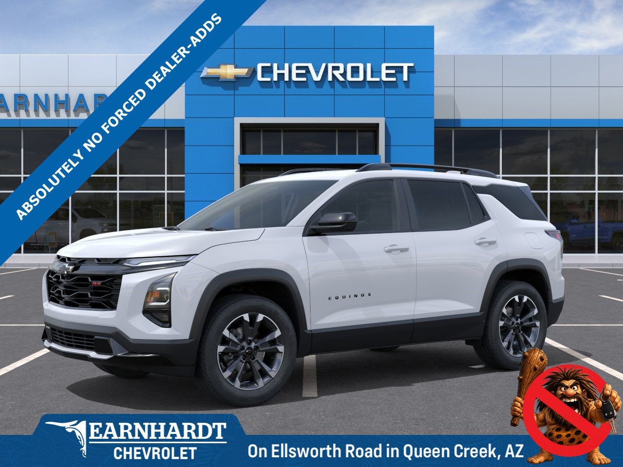 2027 Chevrolet Equinox AWD RS in Polar White Tricoat — front three-quarter view