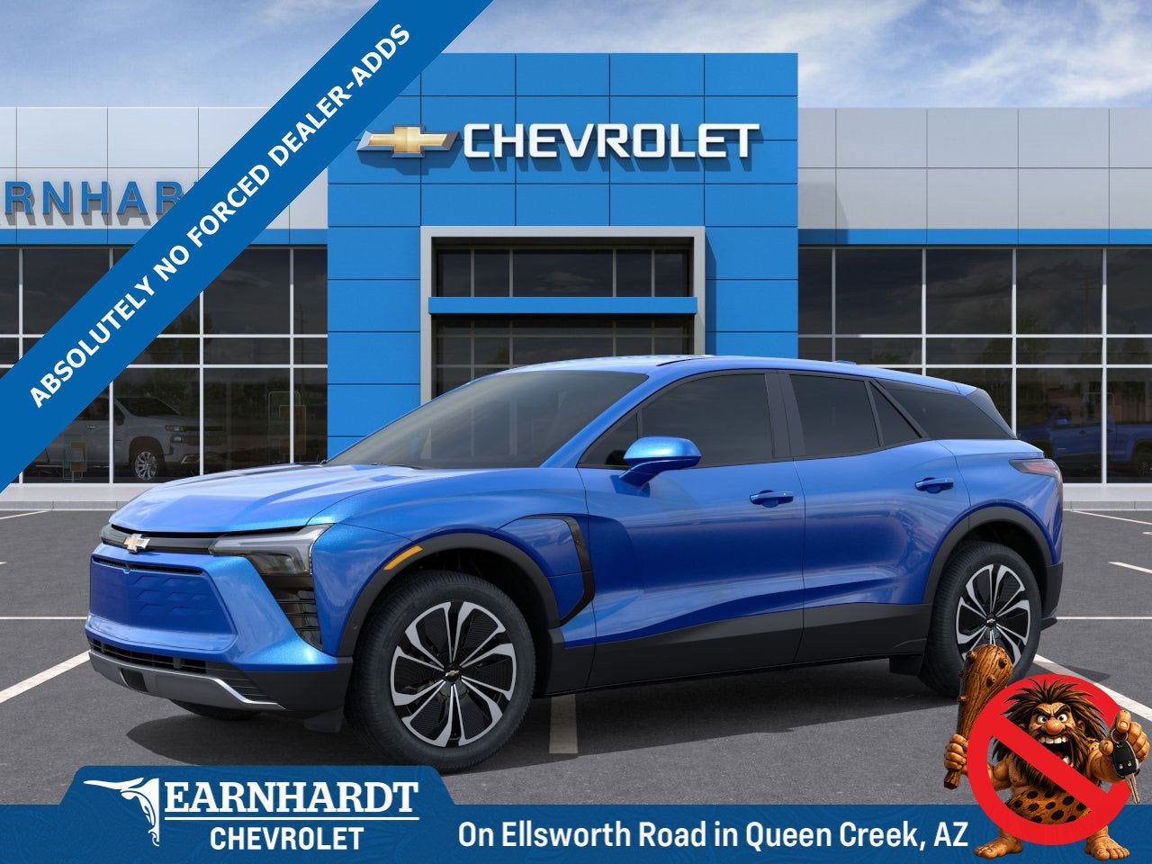 2026 Chevrolet Blazer EV LT in Riptide Blue Metallic — front three-quarter view