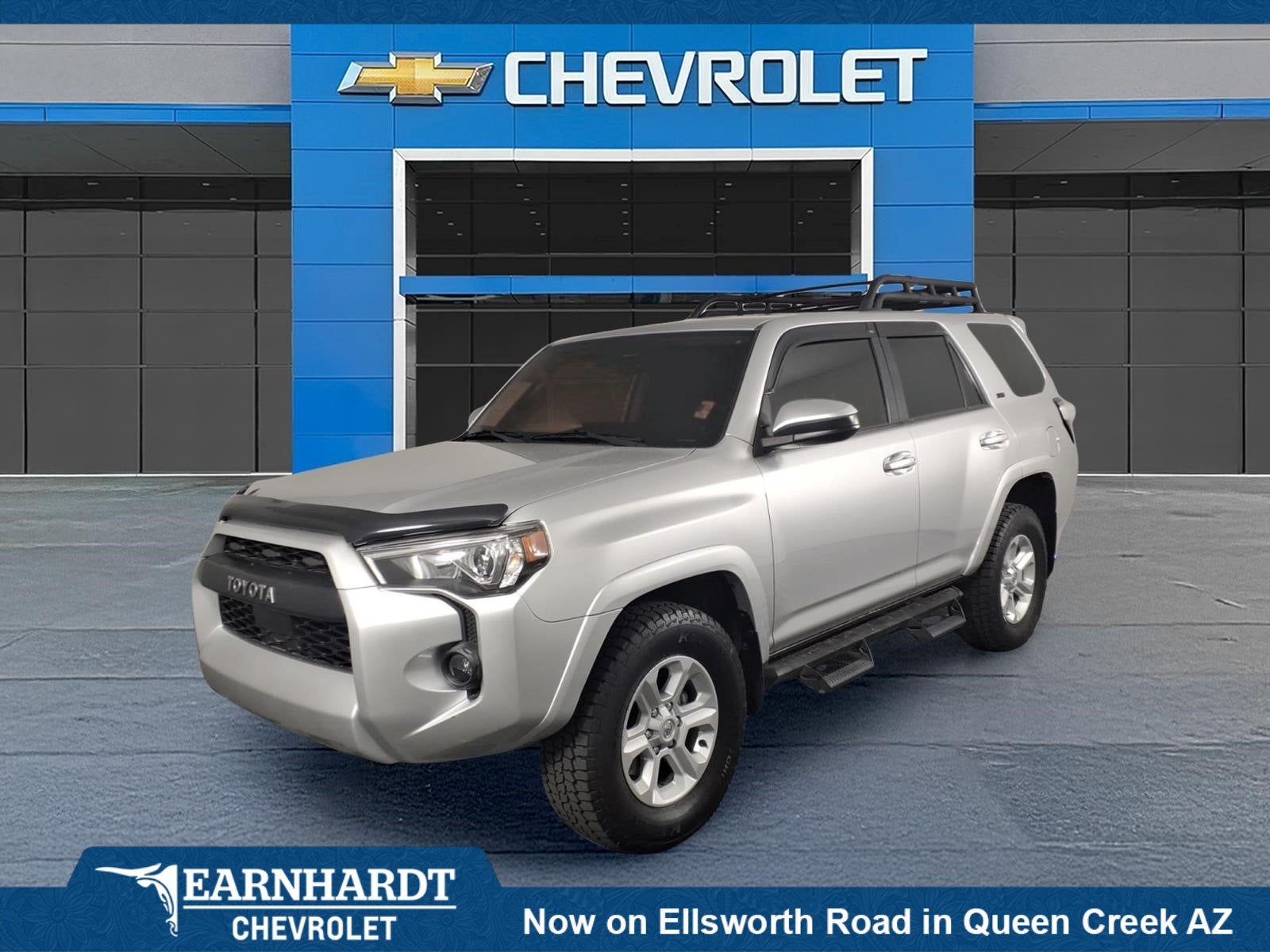 2023 Toyota 4Runner SR5 in Silver — front three-quarter view