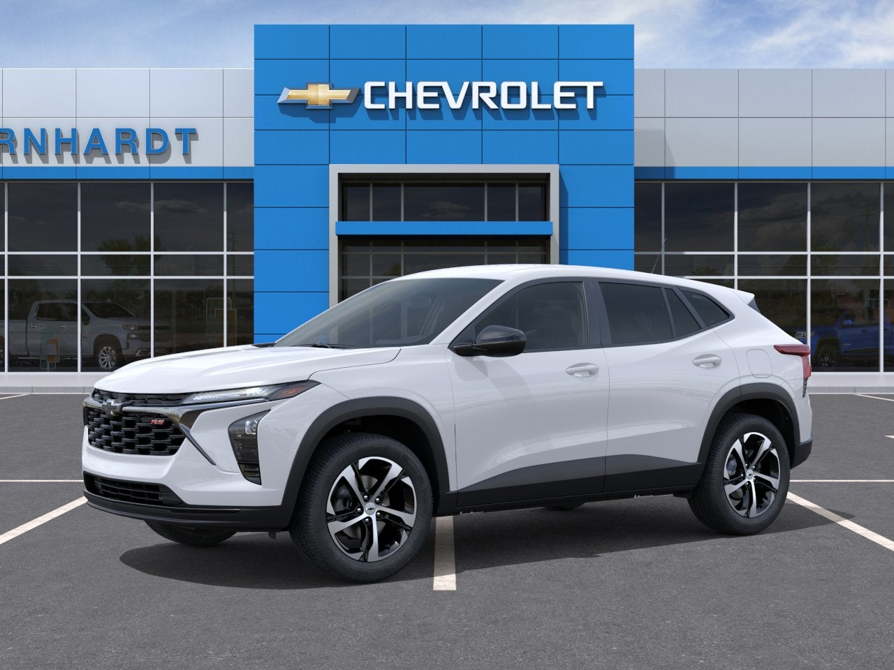 2026 Chevrolet Trax 1RS in Summit White — front three-quarter view